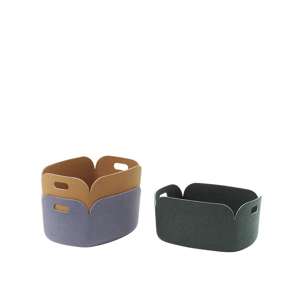 Goldkant Restore Basket Group Burnt Orange Blue Grey Dark Green Muuto