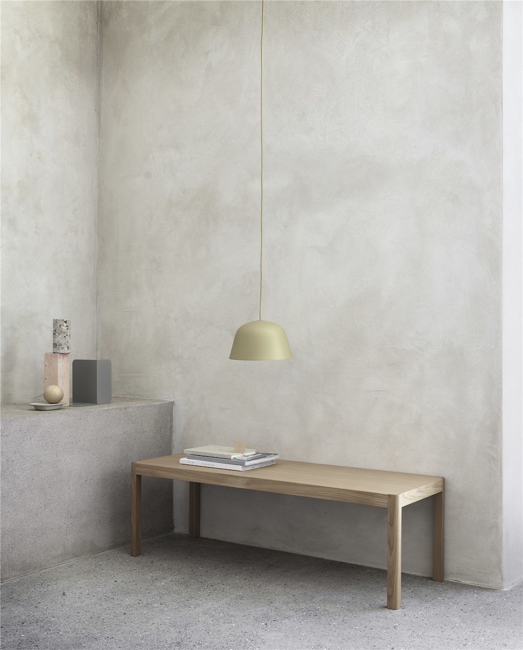 Muuto Workshop Coffee Table Oak Ambit Green Beige