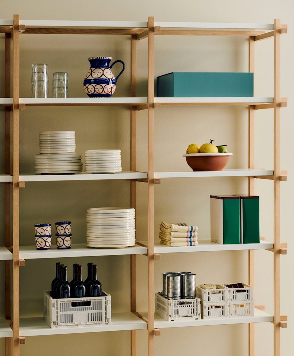Woody Shelving White Bg 910X1100